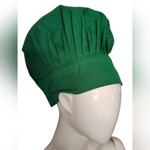 Chef Hat Cap Kitchen Accessories Green o/s